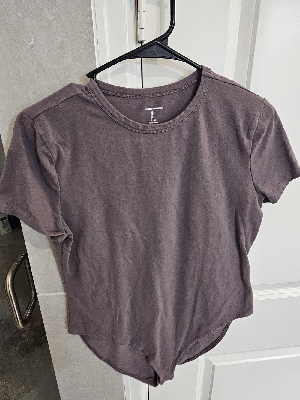 Women’s Short Sleeve Crewneck Top in Dusty Purple